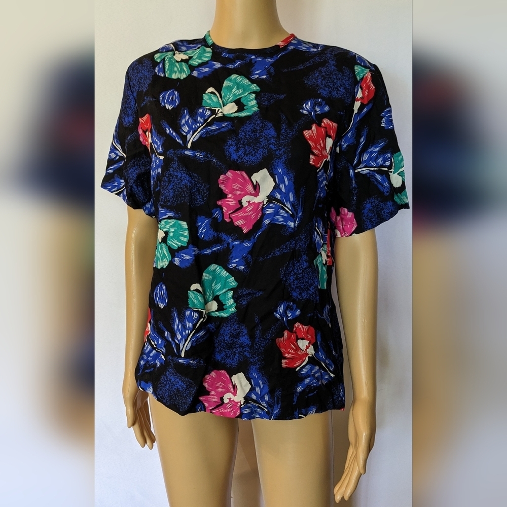 New Laurissa Floral Print Women's Top, Size 10, TF